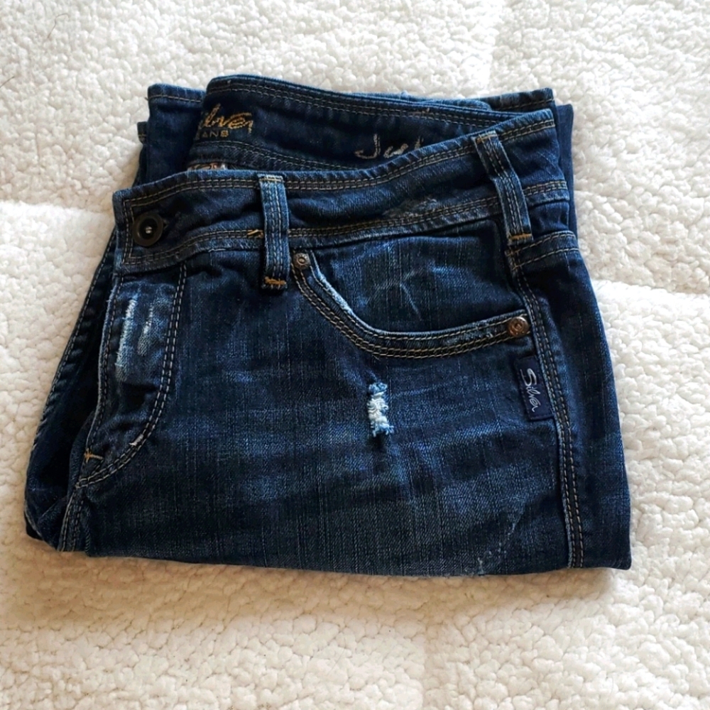 ADORABLE Silver Jeans • Canadian • Rustic • SZ 32